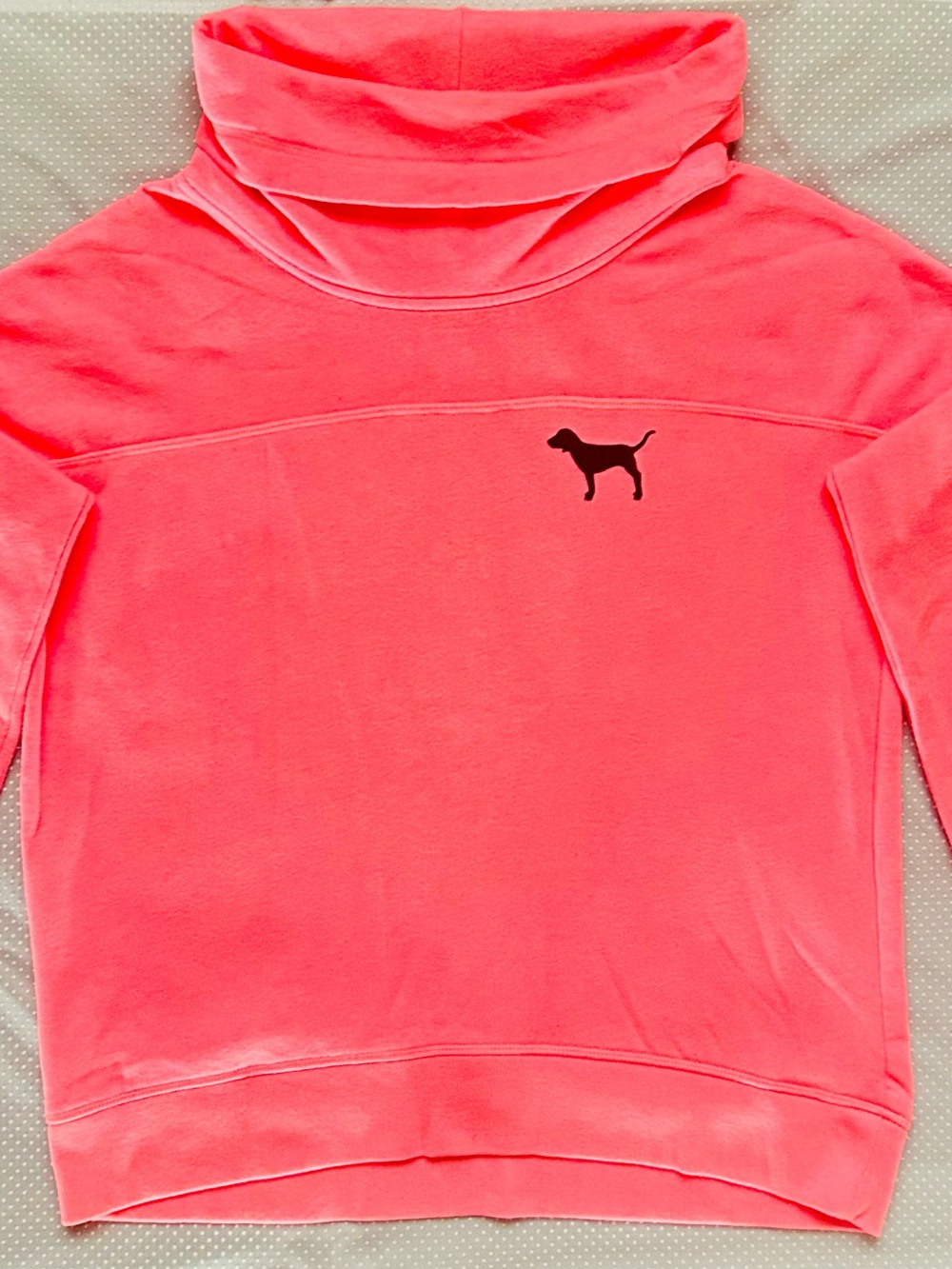 Pink Victoria’s Secret Women’s Logo Turtleneck Sweatshirt - Pink